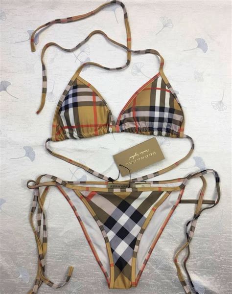 women's burberry swimsuit|burberry dupe bikini.